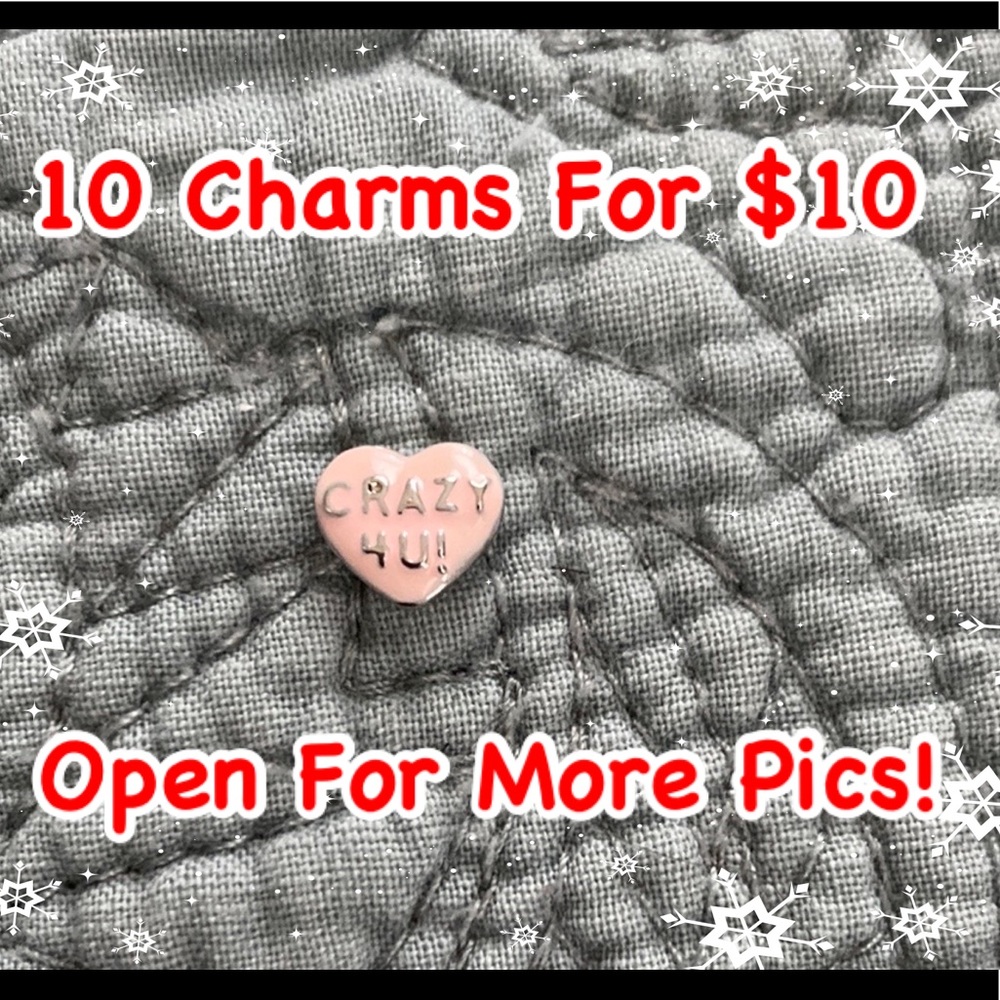 Origami Owl Closet Clean Charm Lot #3 Valentine’s
